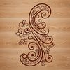Ornate paisley design in vector format for use as a clip art embellishment.