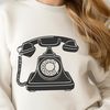 Modern Telephone Icon SVG Design A modern telephone design rendered as a scalable vector graphic.