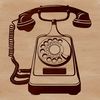 SVG Telephone Illustration Free to Download A 2D illustration of a standard telephone with a receiver and keypad.