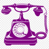 An illustration of a modern telephone with a sleek design, suitable for vector art projects.