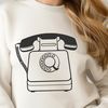 Phone Vector Graphics Illustration Telephone icon with simplified design, suitable for vector graphics and digital applications.
