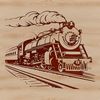 A detailed illustration of a passenger train, ideal for vector art projects.