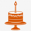 Unique Birthday Cake Template SVG - Free Download