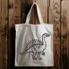 Artistic Dinosaur Vector Craft File - Free DXF Download