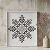 Unique Snowflake Illustration PNG - Free Download