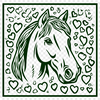 Artistic Horse Vector Craft File - Free SVG Download