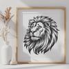 Beautiful Lion In PDF & PNG