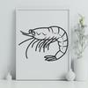 Beautiful Prawn - SVG For Commercial Use