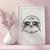 Beautiful Sloth PNG - Free Commercial Use Download