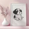 Unique Sitting Havanese - SVG Digital File