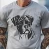 Boxer Drawing In SVG, PNG, PDF And DXF File Formats