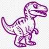 Dino Artwork In SVG, PNG, PDF And DXF Formats