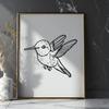 Creative Flying Hummingbird Clipart