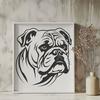 Artistic Bulldog DXF - Free Commercial Use Download