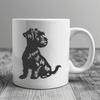 Stunning Miniature Schnauzer - Vinyl SVG