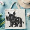 Artistic Rhino In PNG Free Commercial Use Download