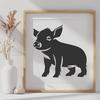 Standing Pig PNG - Vector Craft File For Commercial Use