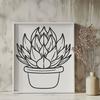 Creative Desert Plant Template - Free SVG