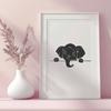 Artistic Elephant Artwork In DXF For Free Download