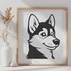 Free Husky In SVG, PNG, PDF And DXF File Formats - Free