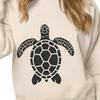 Artistic Sea Turtle In SVG, PNG, PDF And DXF File Formats - Free