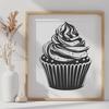 Cupcake Clip Art In SVG, PNG, PDF And DXF File Formats