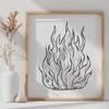 Beautiful Flames In DXF For Free Download