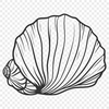 Free Unique Seashell Illustration DXF - Commercial Use