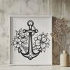 Free Unique Anchor Vector Drawing PNG - Commercial Use