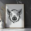 Boar In DXF Format - Free Commercial Use License