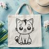 Stunning Cat Vector Craft File In PDF For Free Download