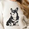 Beautiful Sitting Welsh Corgi - DXF