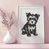 Stunning Yorkshire Terrier Drawing