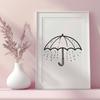 Stunning Umbrella DXF - Free Commercial Use Download