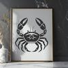 Artistic Crab In DXF - Free Digital Download