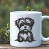 Beautiful Morkie In PNG & SVG