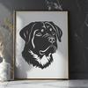 Artistic Rottweiler Vector Drawing