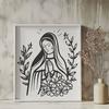 Stunning Virgin Mary In SVG, PNG, PDF And DXF File Formats - Free