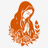 Virgin Mary SVG, PNG, PDF And DXF Files