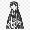 Free Unique Virgin Mary Vector Art SVG - Commercial Use