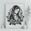 Beautiful Virgin Mary In DXF Format