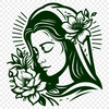 Floral Virgin Mary In PDF - Free Digital Download