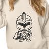Classic Spartan Soldier Design A depiction of a classic Spartan warrior in ancient Greek armor, suitable for vector graphics or design projects.