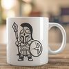 Free Vector Art of a Spartan Soldier A vector graphic representation of a male soldier from ancient Greece.