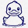 A digital illustration of a duck, suitable for vector art and commercial or personal use.