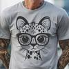 Free Big Cat Wearing Glasses SVG