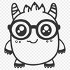 Monster Template In SVG, PNG, PDF And DXF Formats