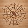Beautiful Vector Art Illustration of a Spider Web A intricately detailed illustration of a spider web in vector format, suitable for digital design and crafting.