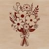 Beautiful Bouquet Illustration Download An illustration of a bouquet of flowers, created using scalable vector graphics (SVG) format.