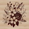 Wedding Decoration SVG Design A bouquet of flowers in various colors and shapes, perfect for wedding decorations or Mother's Day gifts.
